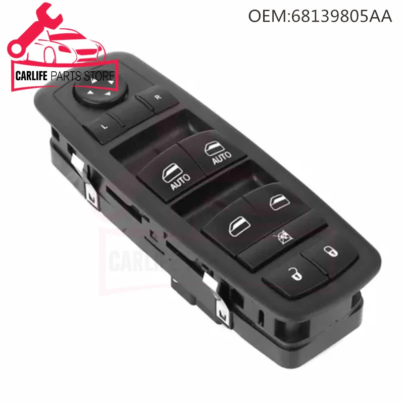 Переключатель Стеклоподъемника Power Master для 2011-2017 Dodge Charger Chrysler 300 200 C S Ram 1500 68231805AA
