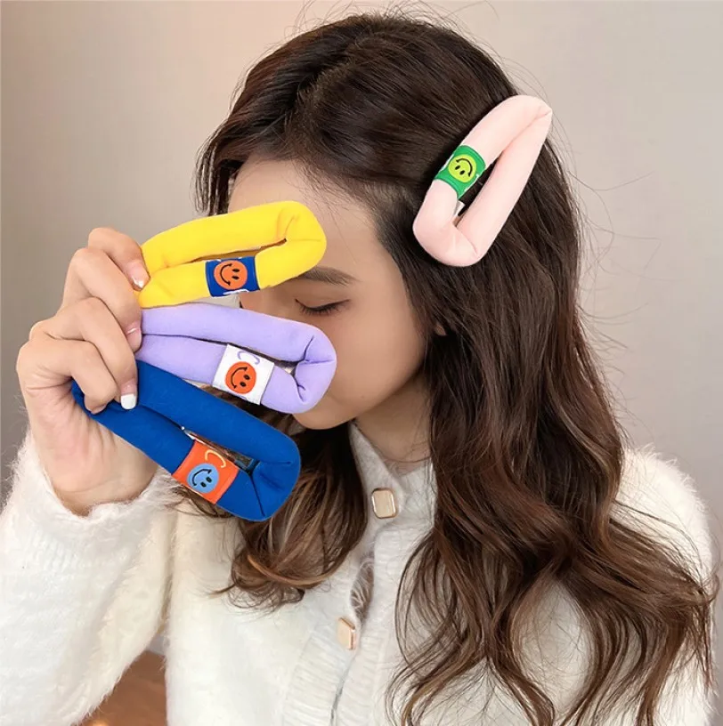 

Cute Bubble Sponge Hair Clip Large Fabric Candy Color Hairpin Simple Fashionable Girls Bb Clip Traceless Side Broken Hair Clip