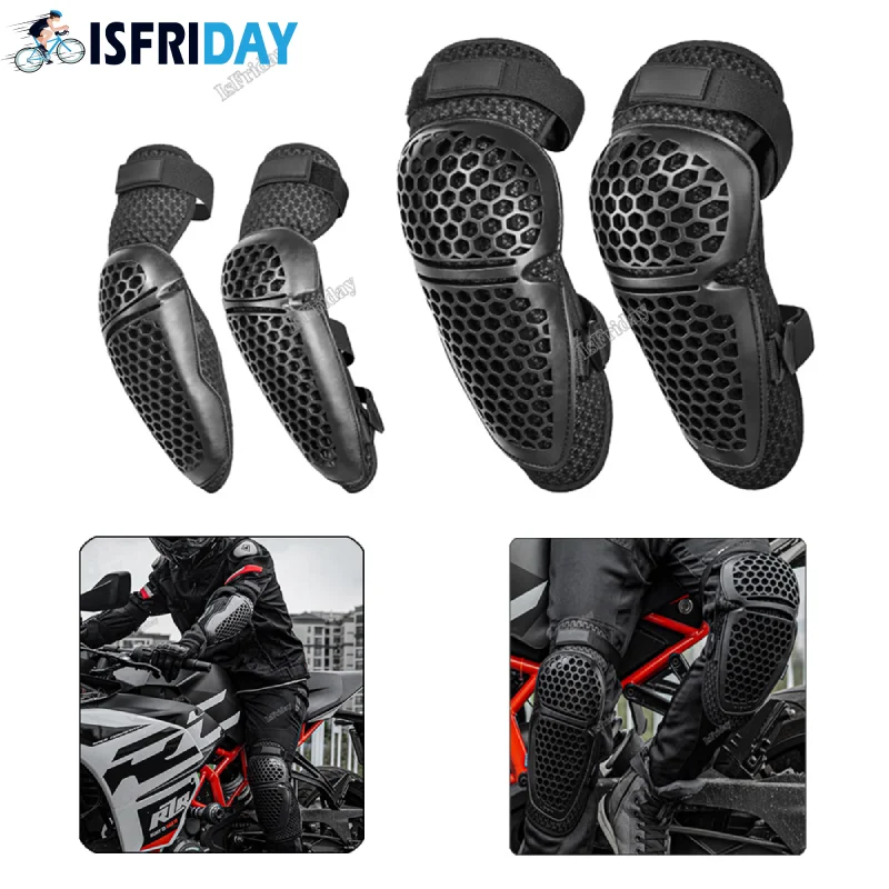 

Мотоциклетные сотовые налокотники для спорта на открытом воздухе проветриваемые Наколенники Защита для локтей регулируемое оборудование для мотокросса для велоспорта