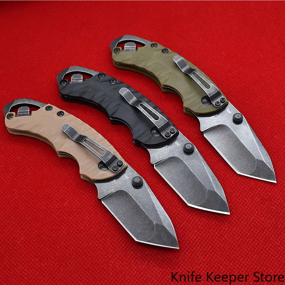 

8Cr13Mov Kershaw 8750 Mini Pocket Folding Knife Army Combat Knife Camping Survival Practical EDC Cutting Multi-knife Corkscrew