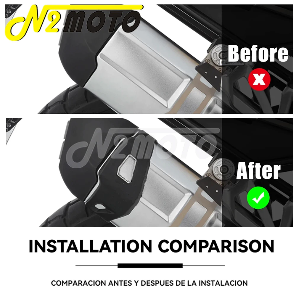 Задний глушитель выхлопной трубы мотоцикла теплозащитный Чехол для BMW R1200GS Adventure