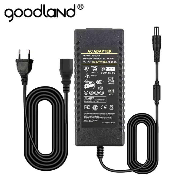 

2023 12 Volt Power Supply Unit 12V Power Adapter US EU Plug Adapter 1A 2A 3A 5A 6A 8A 10A Transformer AC 220V To DC 12V For LED