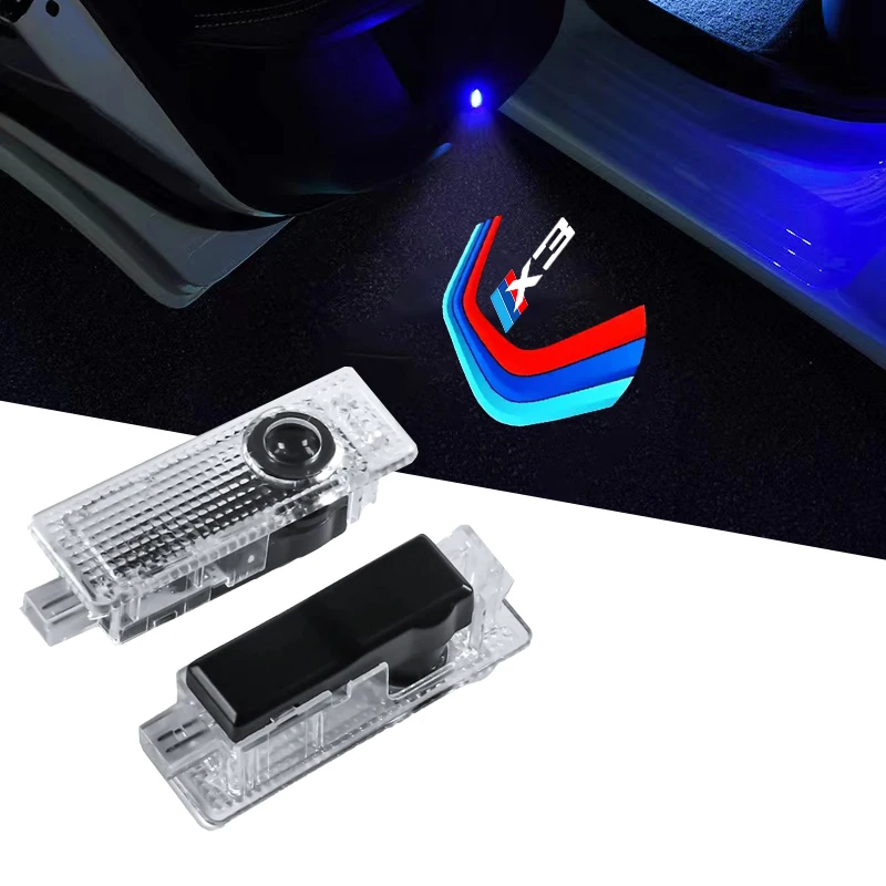 

2pcs Car Door Light Logo Laser Lamp Welcome Light Led Car Accesorios for X3 E83 X3 2005-2021 SPORT Luxury Accessories Interior