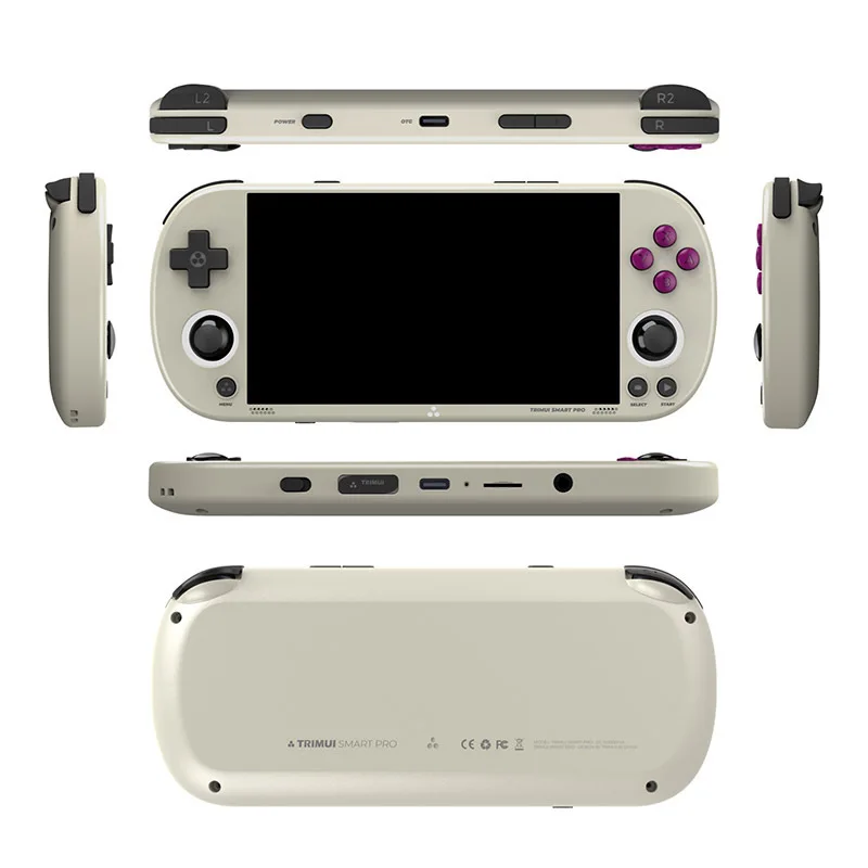 Фото Ручная игровая консоль Trimui Smart Pro, 4,96 дюйма, IPS экран, операционная система Linux, джойстик, Rgb-подсветка, ретро-консоль для видеоигр Smartpro, подарки №4