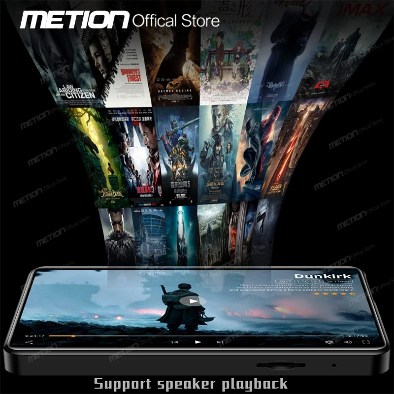 Mp3-плеер с Полноразмерным сенсорным экраном 4 0 дюйма Bluetooth встроенный динамик 16 ГБ