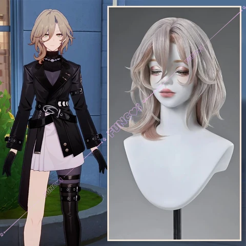 Kuchiba Женский парик Honkai Star Rail пепельно-розовый