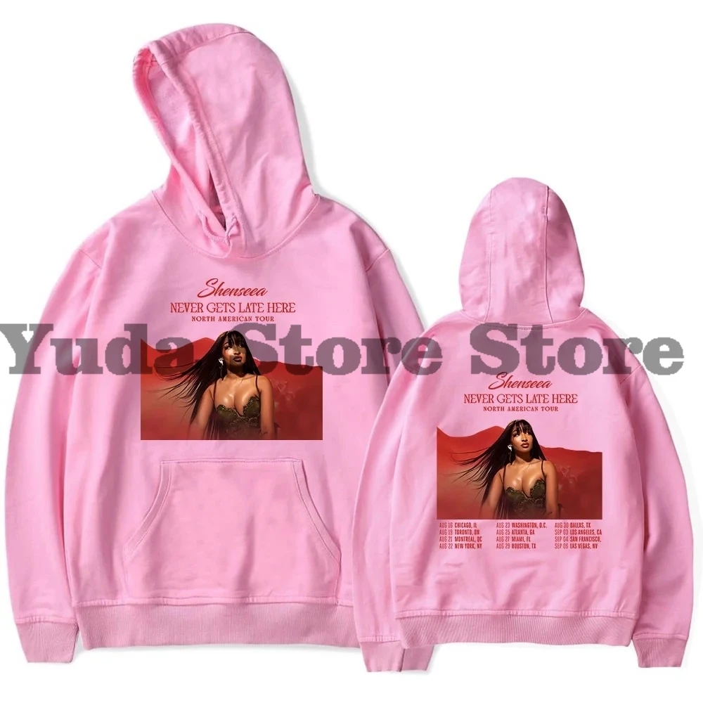 Shenseea Never Gets Late Here Tour толстовки для женщин и мужчин повседневная толстовка с