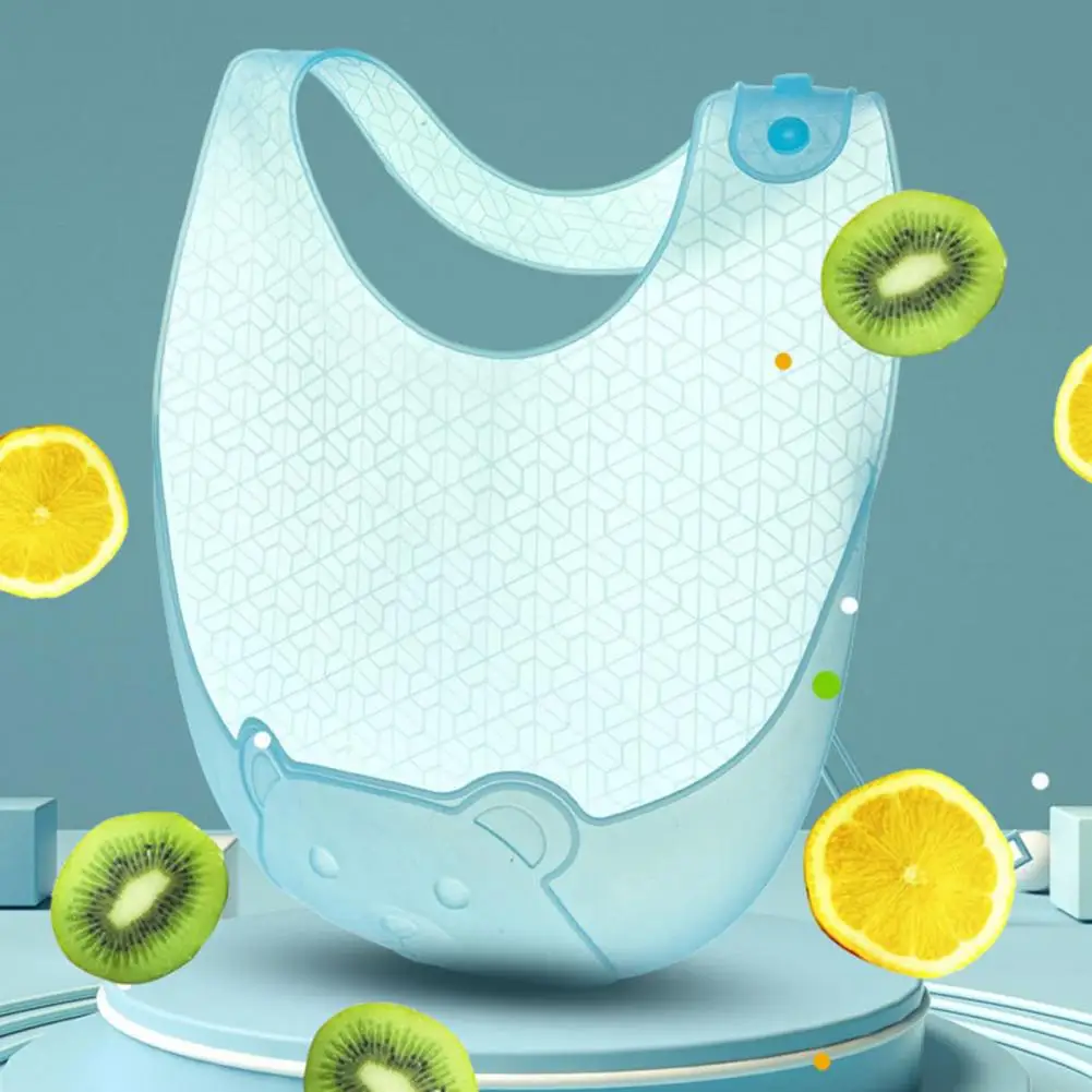 

Useful Solid Color Waterproof Cartoon Bear 3D Honeycomb Design Baby Girl Boy Burp Cloth for Children Baby Bib Baby Bib