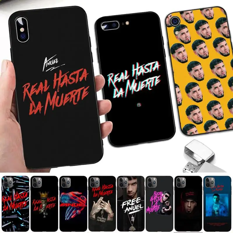 

Anuel AA Real Hasta La Muerte Phone Case for iPhone 11 12 13 mini pro XS MAX 8 7 6 6S Plus X 5S SE 2020 XR case