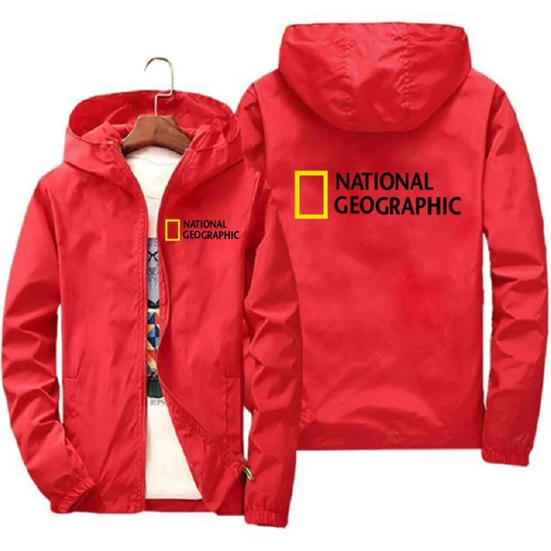 

National Geographic Survey Expedition Jacket MensScholar Top Jacket Mens Fashion Outdoor Clothing Funny windbreaker hoodie