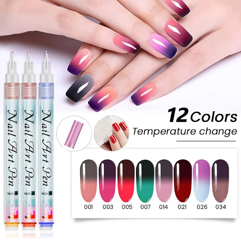 Набор ручек для ногтей гелевый карандаш рисования граффити пластиковый