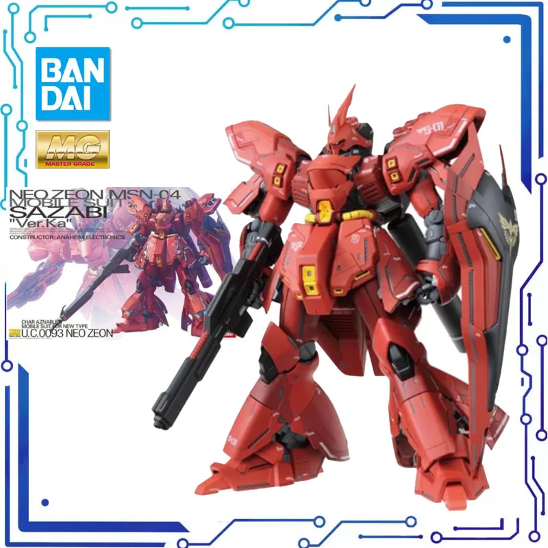

BANDAI Аниме MG 1/100 MSN-04 SAZABI Ver.Ka новый мобильный отчет Gundam сборка пластиковая модель комплект экшн-игрушки Фигурки подарок