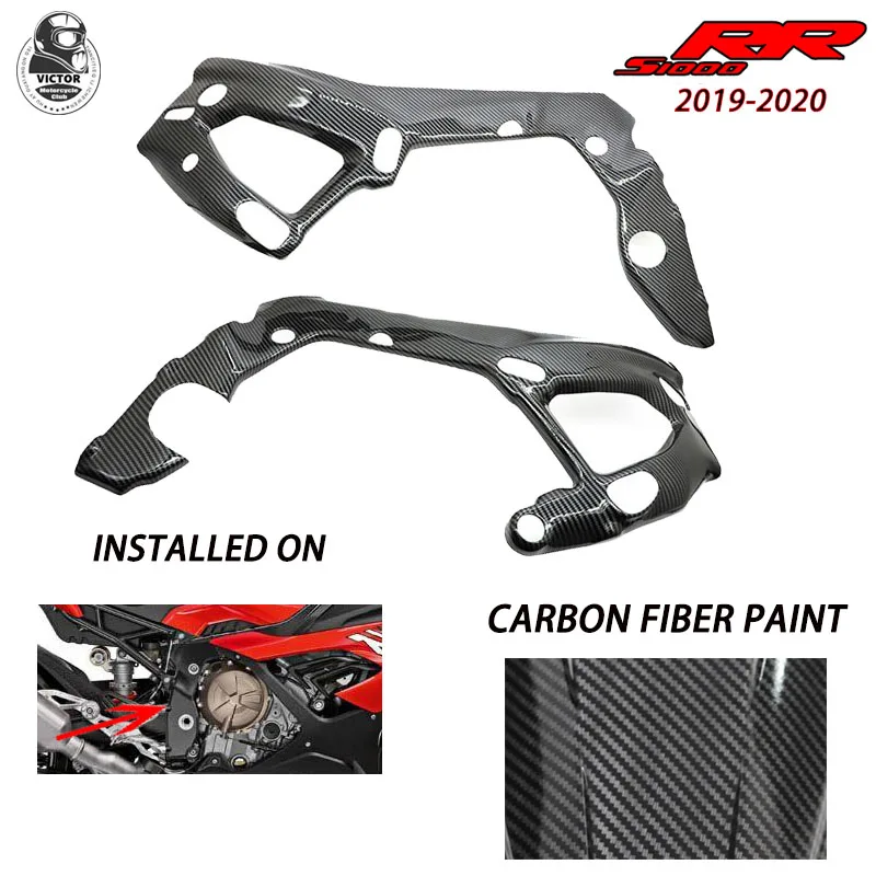 

New Carbon Fiber Motorcycle Frame Cover Protector Gloss 100% Twill Weave For BMW S1000RR S 1000RR S 1000 RR 2019 2020
