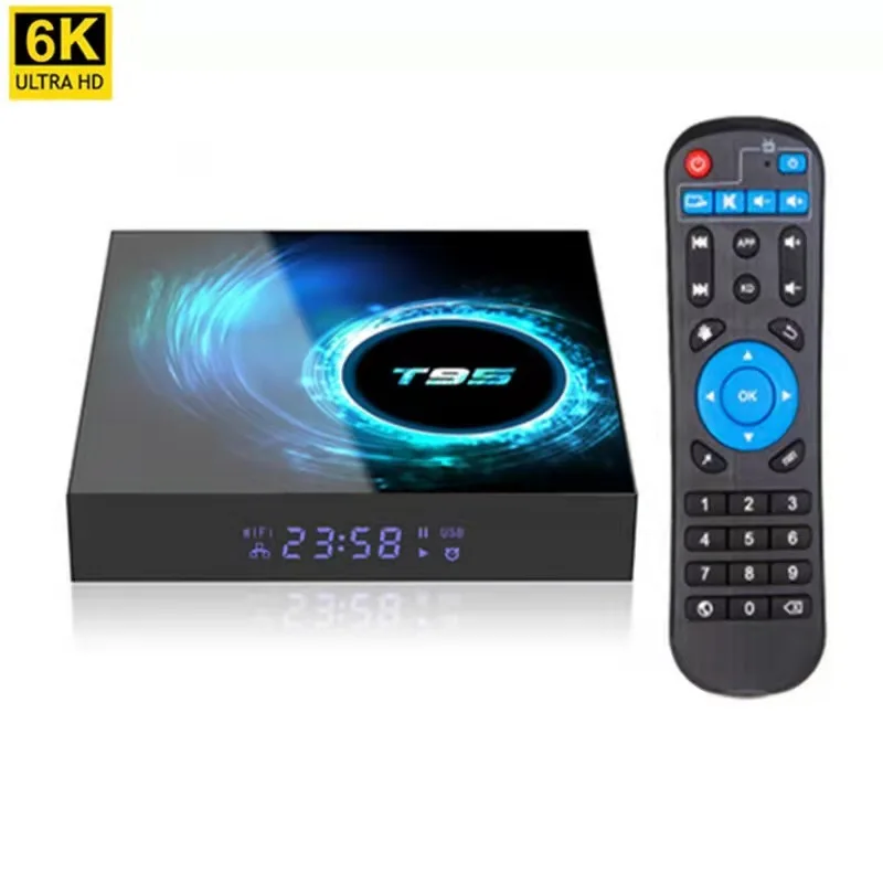 

Для ТВ-приставки Xiaomi More 3m T95 H616 4 Гб 64 Гб 10,0 с Bt2.4g Wifi,100m Lan Usb 3,0 Allwinner H616 Cpu 6k Подлинная ограниченная по времени распродажа