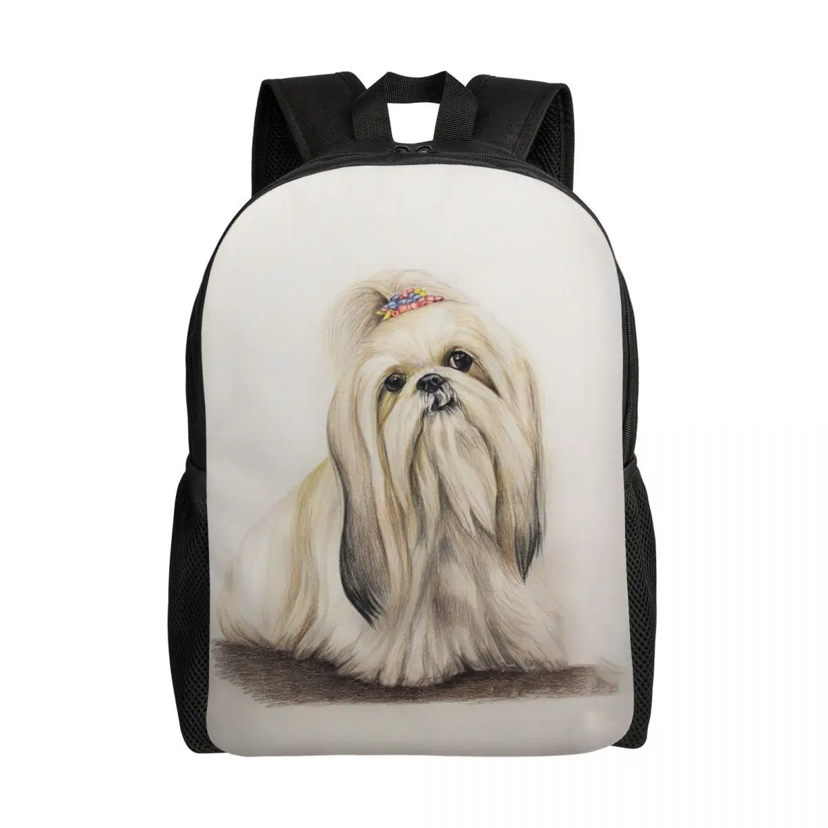 

Shih Tzu Dog Backpack Kawaii Puppy School Bags Pet Animal Schoolbag for Teens Girls 16 Inches Casual Laptop Bag Student Bookbag