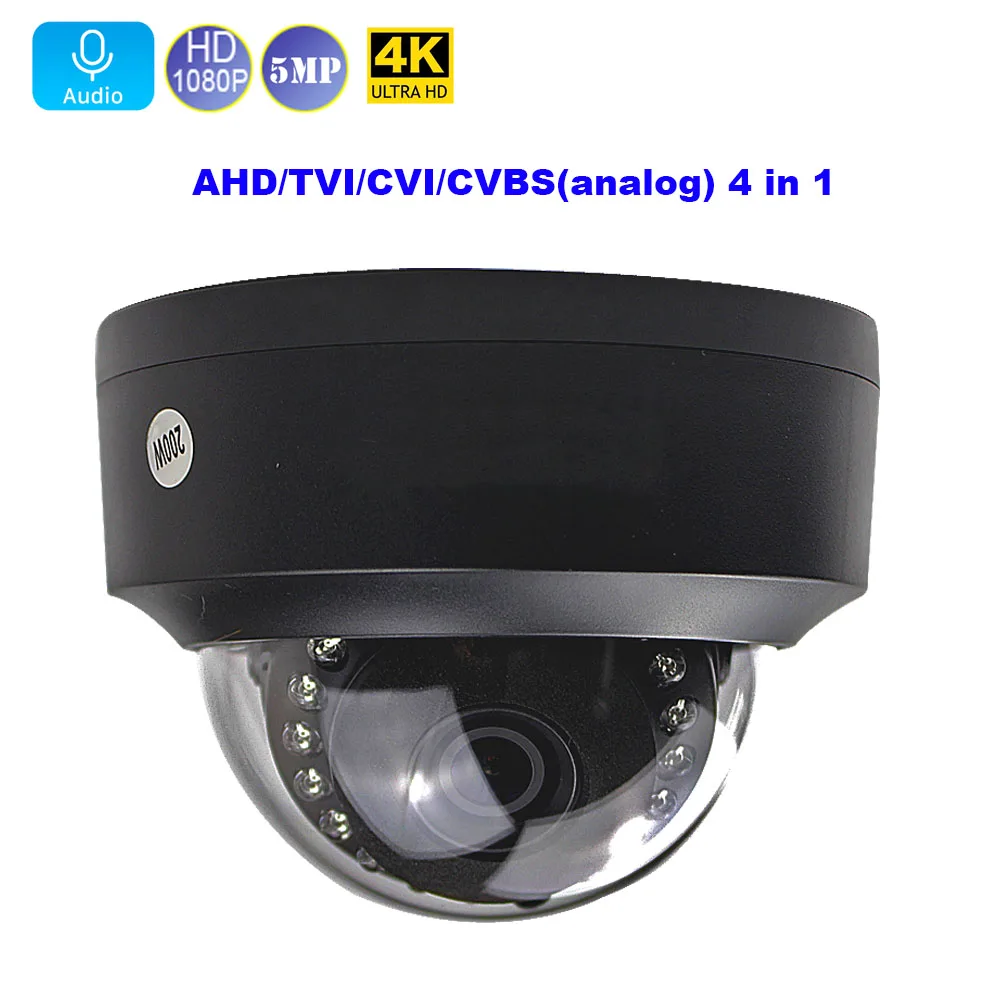 

1080P AHD Камера 5MP 8MP Крытый Купол Came Поддержка Аудио 4 в 1 Режим Tvi Cvi Аналоговый ИК Cut Ночное Видение CCTV Surveillan Камера