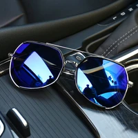 reflective sunglasses 2022 new male and female drivers driving aviator sunglasses large rim sunglasses