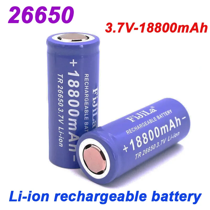 

Free shipping new 3.7V 26650 battery 18800mAh lithium-ion rechargeable battery for LED flashlight lithium-ion batteries