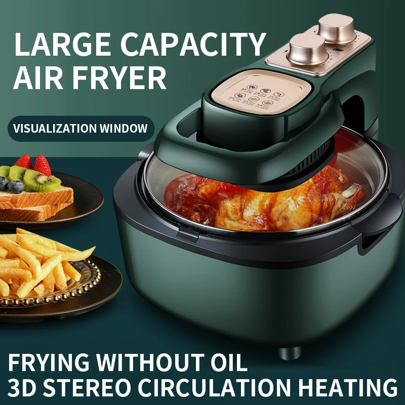 

AF-308 Air Fryer Household 6L Large Capacity Electric Fryer Intelligent Multifunctional Electric Fryer Visual Cover