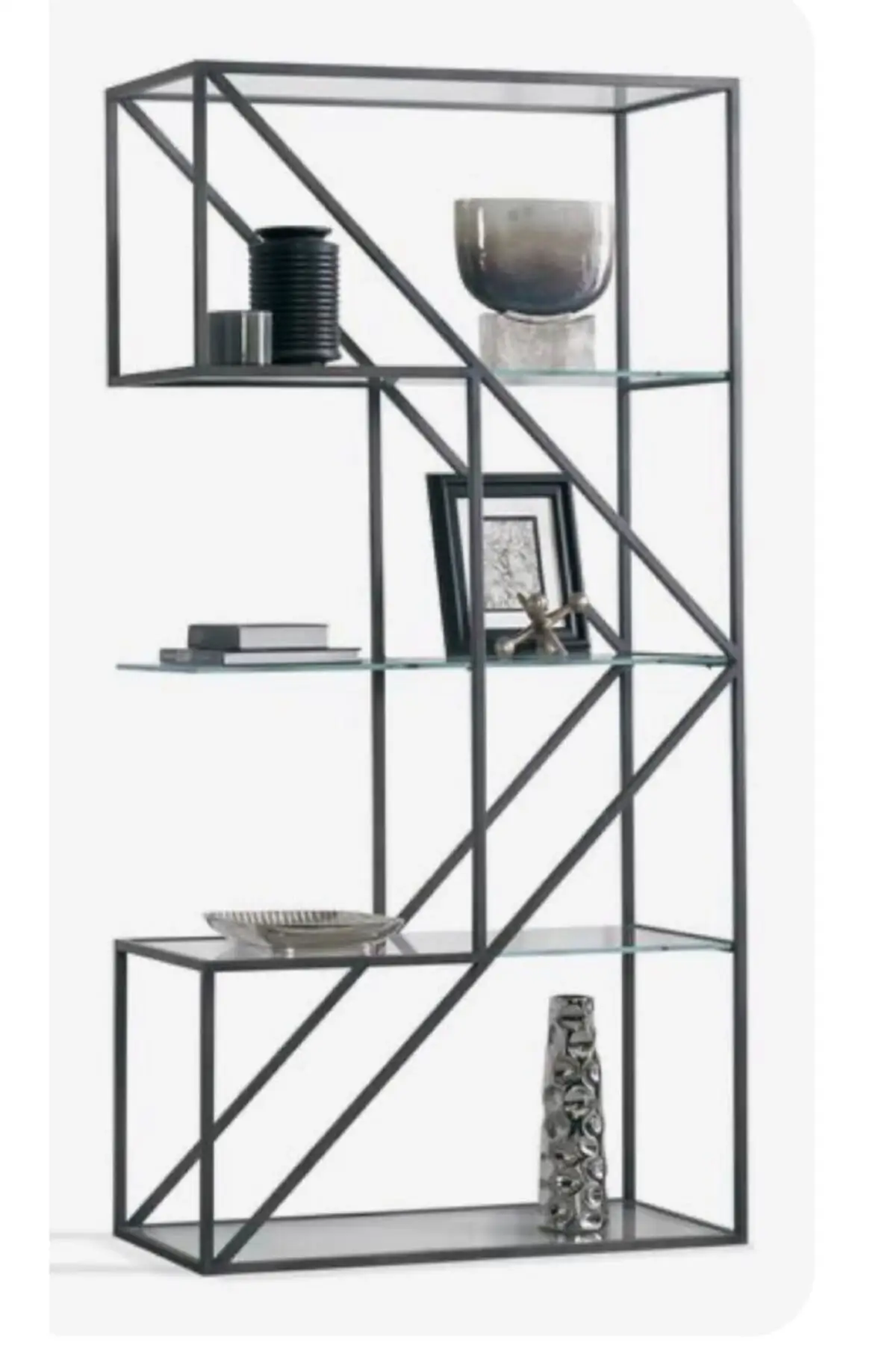 

Modern Metal Gold Bookcase coffe table