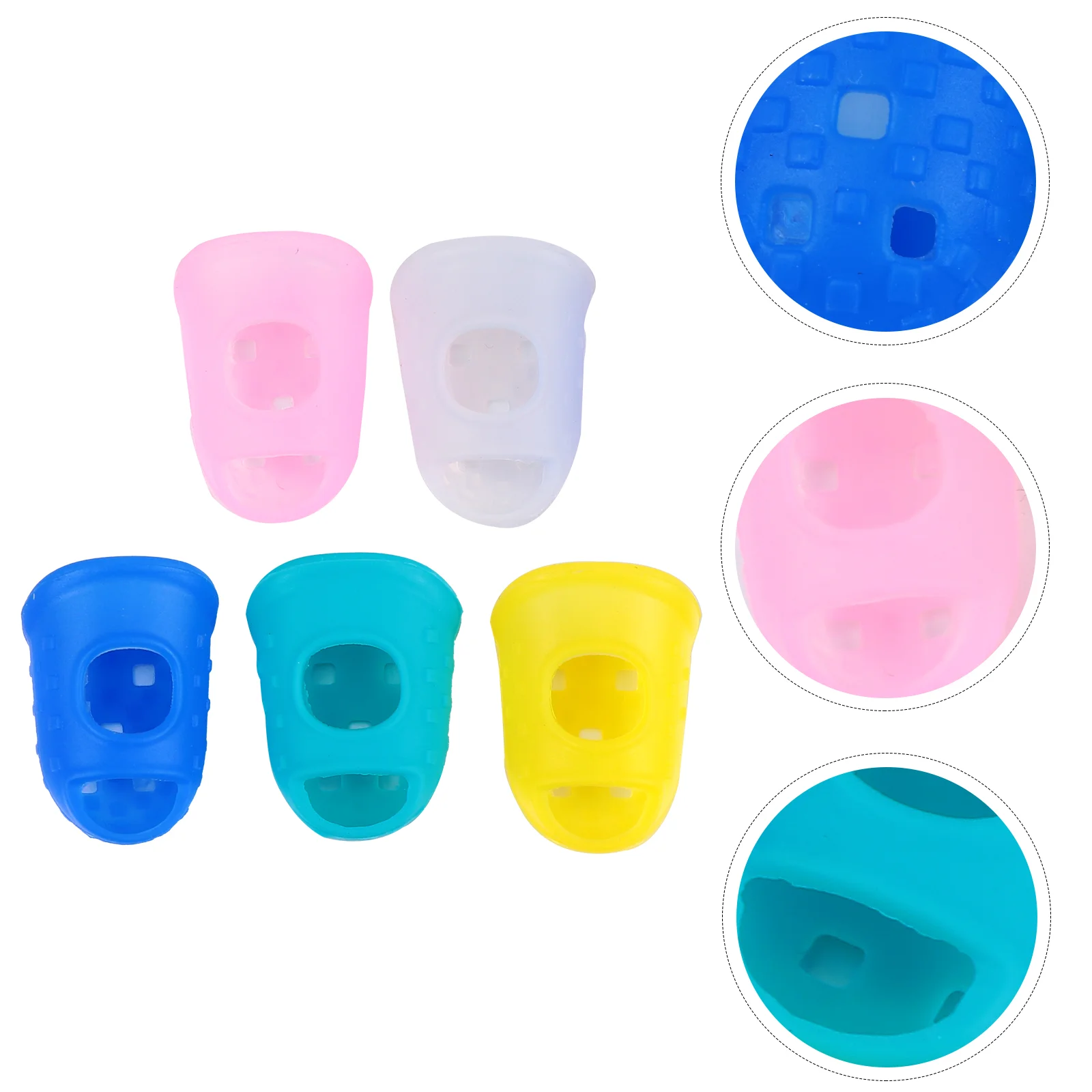 

Silicone Finger Cots Convenient Fingertip Guards Protection Covers Practical Stalls Protectors Sturdy Sleeves Counting Money