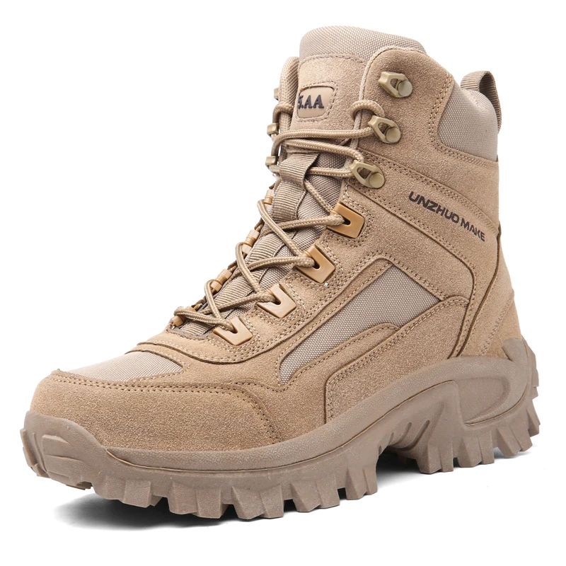 

Men Tactical Boots Army Boots Mens Military Desert Waterproof Ankle Men Outdoor Boots Work Safety Shoes Climbing Hiking Shoes