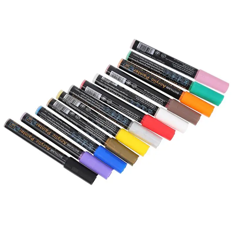

12 Colored Pen Marker Pen Painting Scrapbooking Paper Pen Drawing Painting for Home DIY