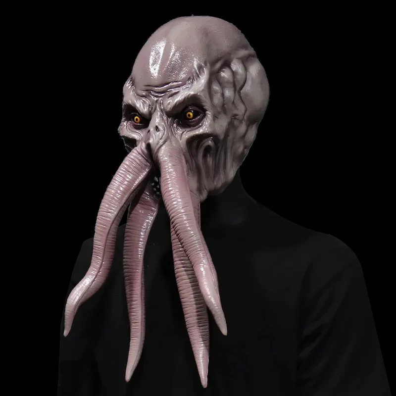 Игра Lllithid Mind Flayer Squiddy Mask Хэллоуин украшения косплей животное осьминоги монстр
