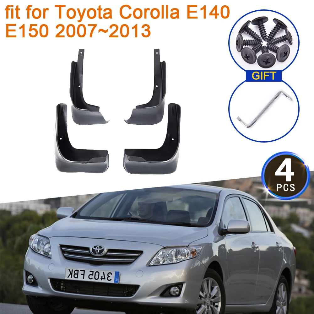 

Mudflap For Toyota Corolla E140 E150 2007~2013 Accessories 2008 2009 2010 2011 2012 MudGuards Splash Guards Mud Flaps Fender