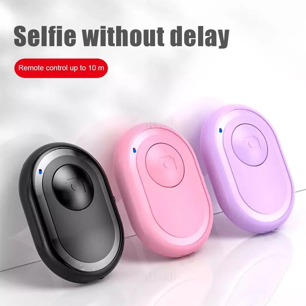 

Mini Bluetooth-compatible Wireless Controller Self-timer Stick Remote Control Button For Camera Trigger Release Selfie For iOS A