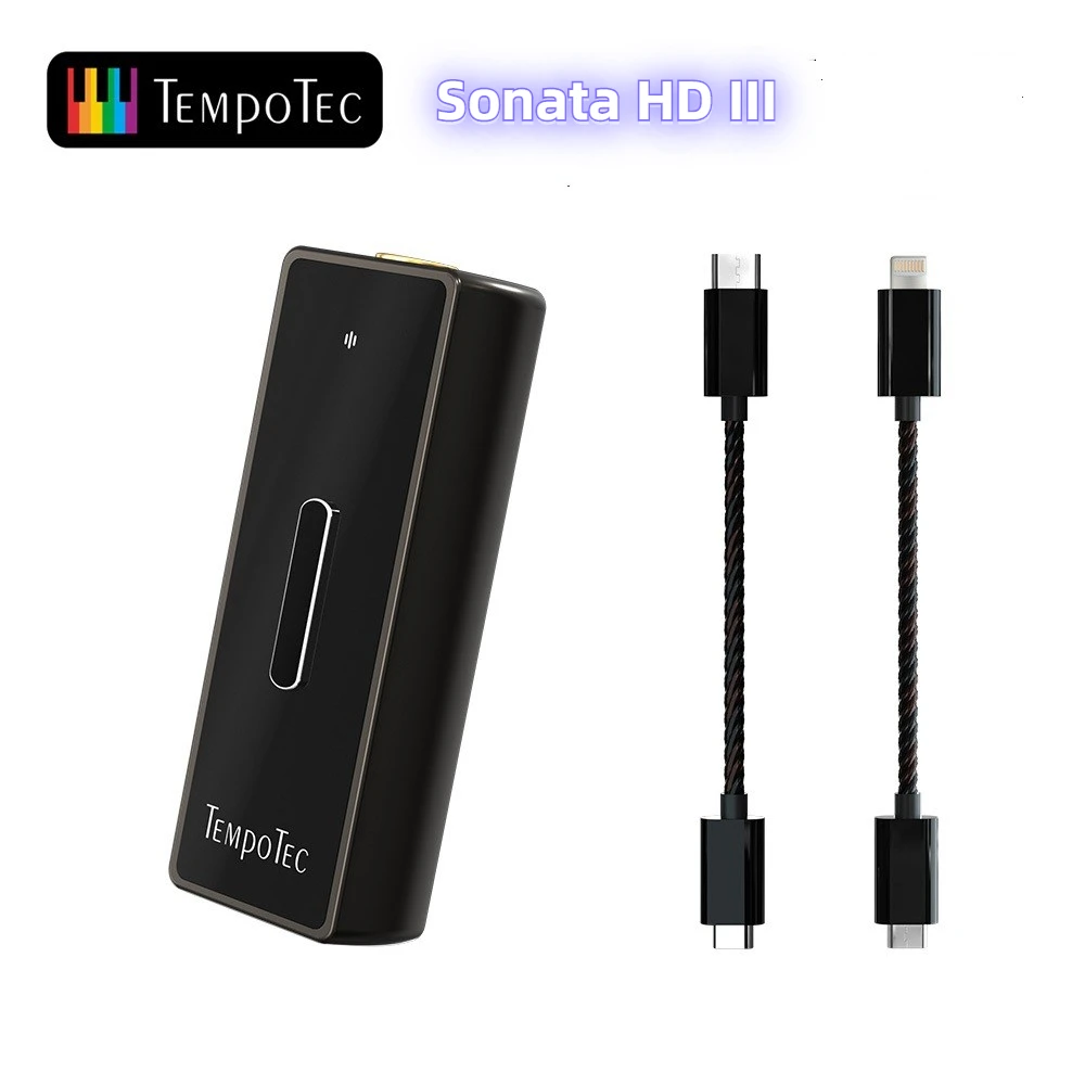

TempoTec Sonata HD III USB DAC Type C To 3.5MM Cable Adapter Headphone Amplifier HiFi Decoding for Android PC MAC iOS
