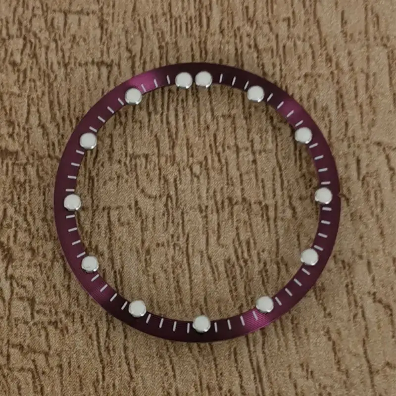 28.5mm Green Luminous Ring Skeleton Chapter Ring Fits Seiko Japan NH70 Movement Inner Diameter 24.5mm Men Watch Case Accessories