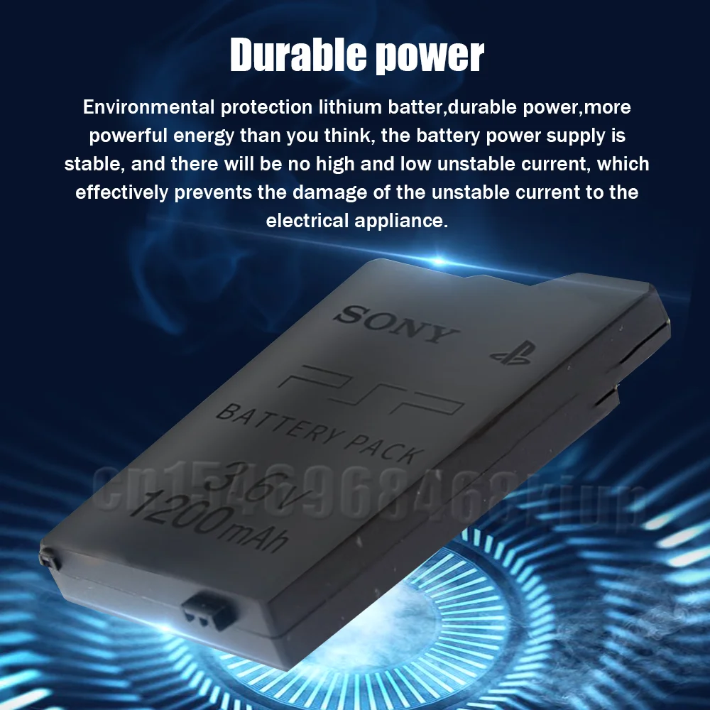 1PCS 3.6V 1200mAh SONY Rechargeable Lithium Battery For PSP2000 PSP3000 PSP 1000 2000 3000 PSP-S110 PlayStation Portable Gamepad - купить по