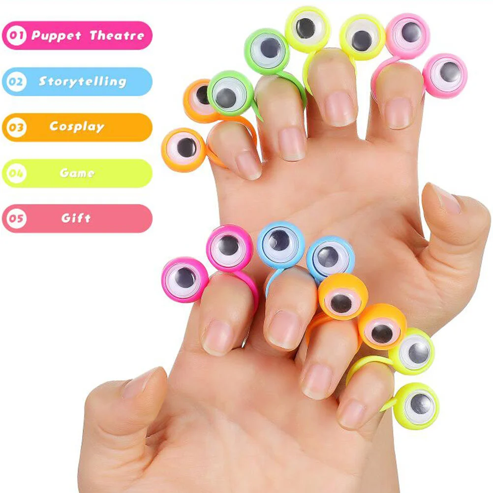 

24Pcs Kid Toys Eye Rings Eyeball Ring Party Favor for Kids