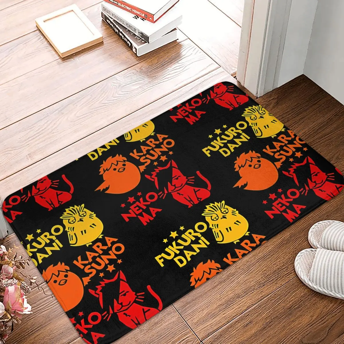 

Karasuno высокий нескользящий Придверный коврик Haikyuu, лучший кухонный коврик для командной ванной, добро пожаловать, дизайнерский Декор