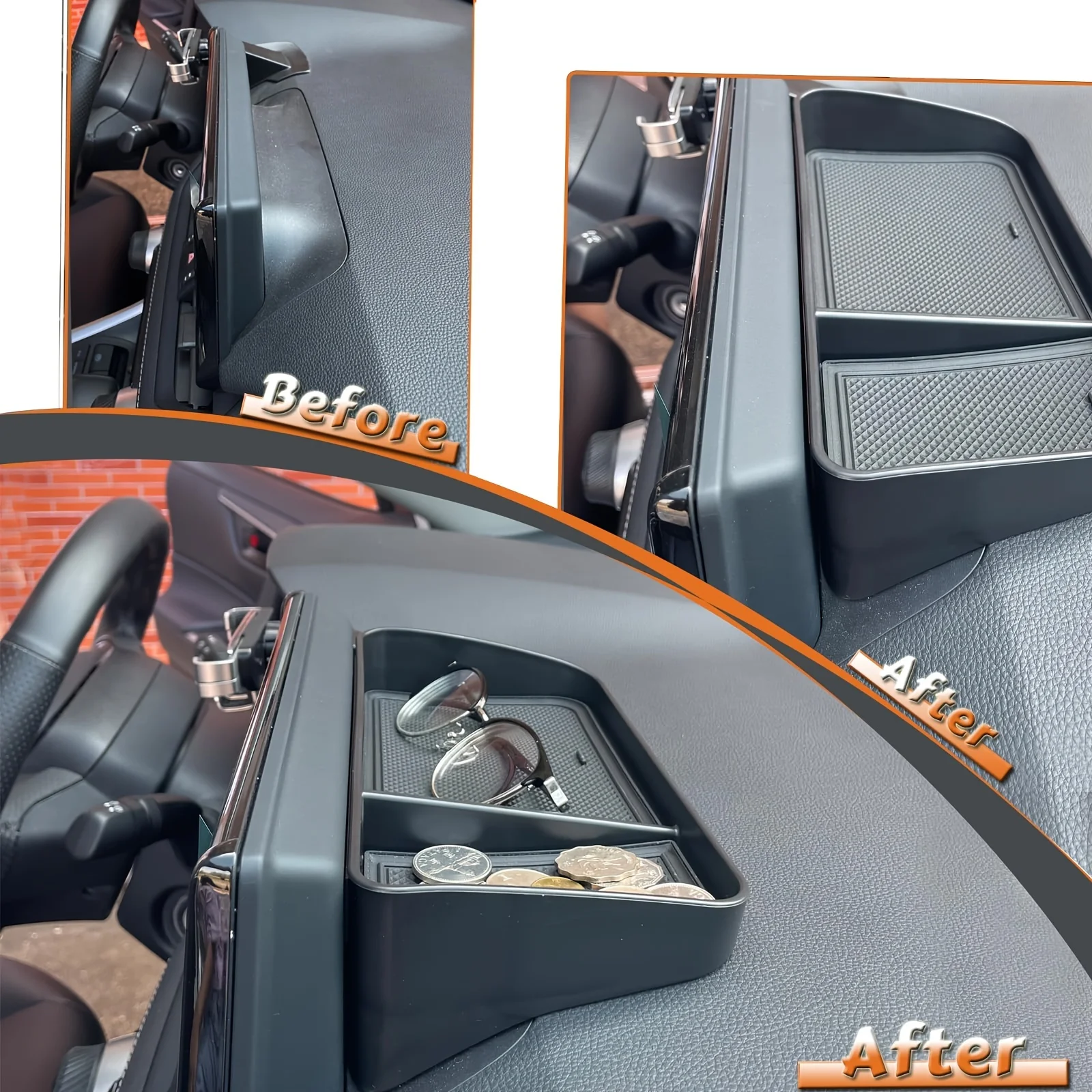 Для Toyota RAV4 2023 2022 2021 2020 органайзер на центральной консоли совместимый скрытый