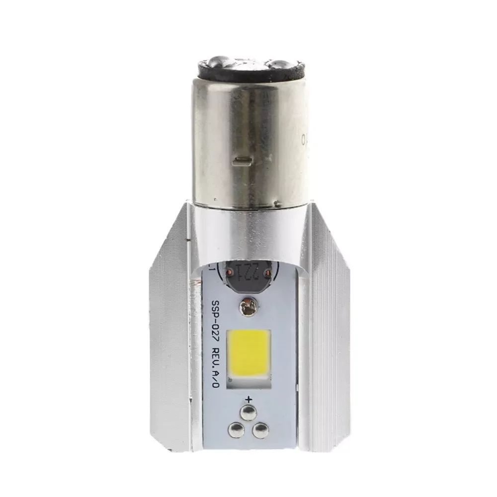 

1x DC 6-80V 12W WL LED Motorcycle Headlamp COB BA20D Ampoule moto-phares Jy25 19 Droship