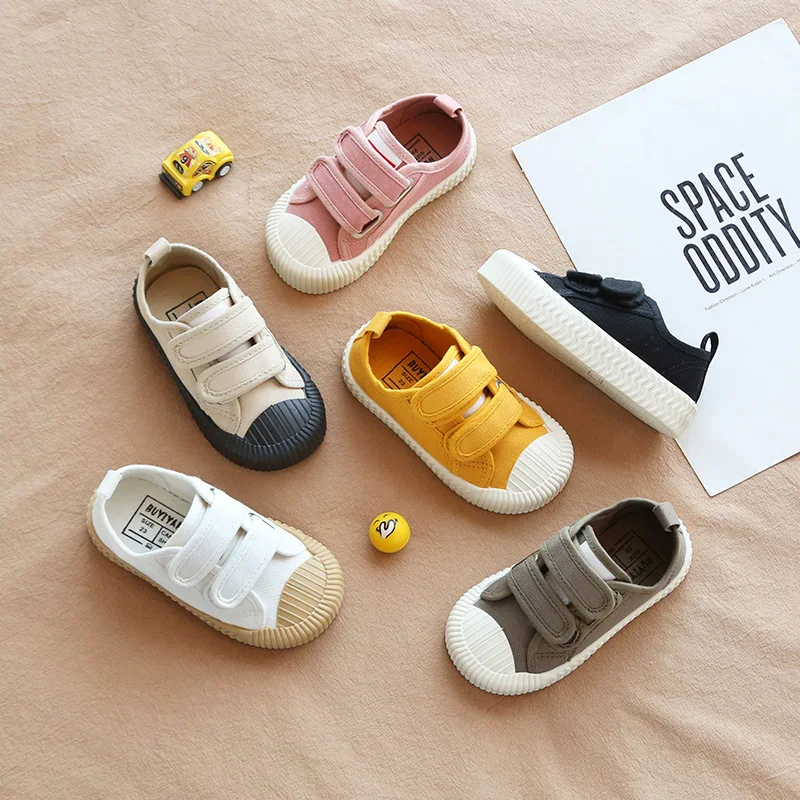 

Autumn New Solid Color Children's Casual Shoes Canvas Shoes Boys and Girls Sports Shoes Kid Shoes Children Girls