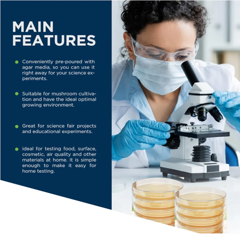 Декстроза для картофеля агар Петри бактериальная чаша грибов проект