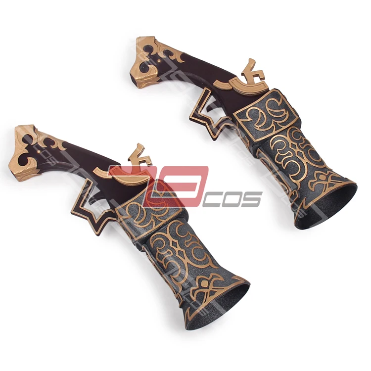 

Game LOL Miss Fortune The Bounty Hunter Cosplay Weapon Double Gun Props Replica Decoration for Halloween Christmas Accessories