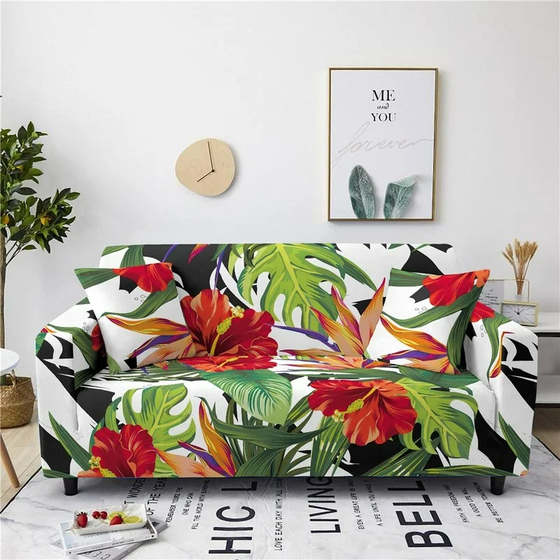 

Floral Stretch Sofa Cover 3 Seater Armchair Corner Sofa Covers Anti-fouling Washable Sofa Towel Room Decor Housses De Canapé