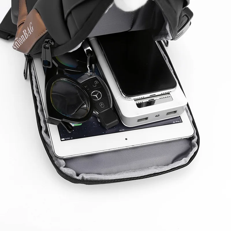 Xiaomi Men Fashion Multifunction Shoulder Bag Crossbody Bag on Shoulder Travel Sling Bag Pack Messenger Pack Chest Bag for Male