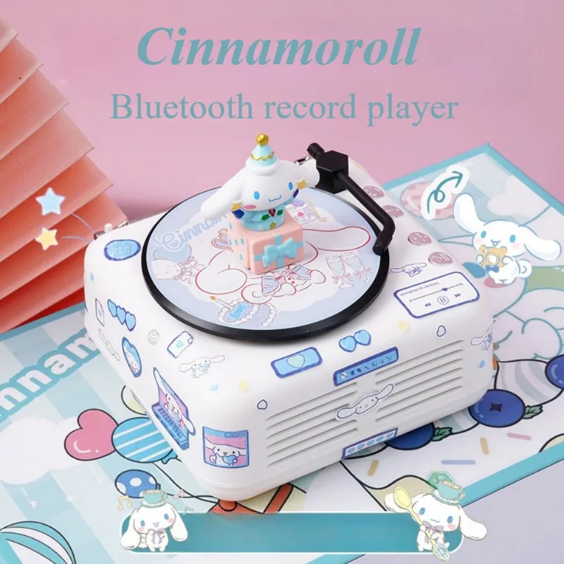 Kawaii Sanrio Hello Kitty Kuromi My Melody Cinnamoroll маленький Bluetooth-динамик практичный проигрыватель