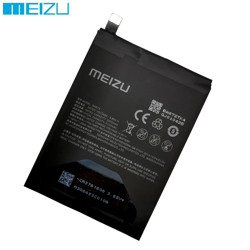 meizu 100 original 3060mah ba872 battery for meizu meilan 16x phone latest production high quality batteries bateria tools free global shipping