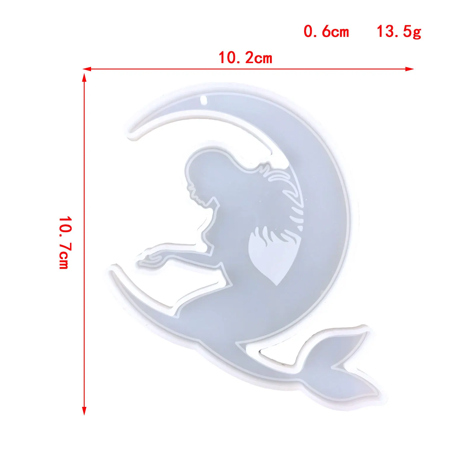 Mermaid Wind Chime Pendant Crystal Silicone Mould DIY Moon Wind Chime Pendant Mermaid Wind Chime Silicone Mold