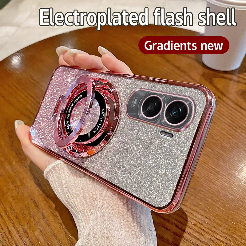 Чехол для Honor 90 Lite гальваническое покрытие Мягкая Блестящая задняя крышка