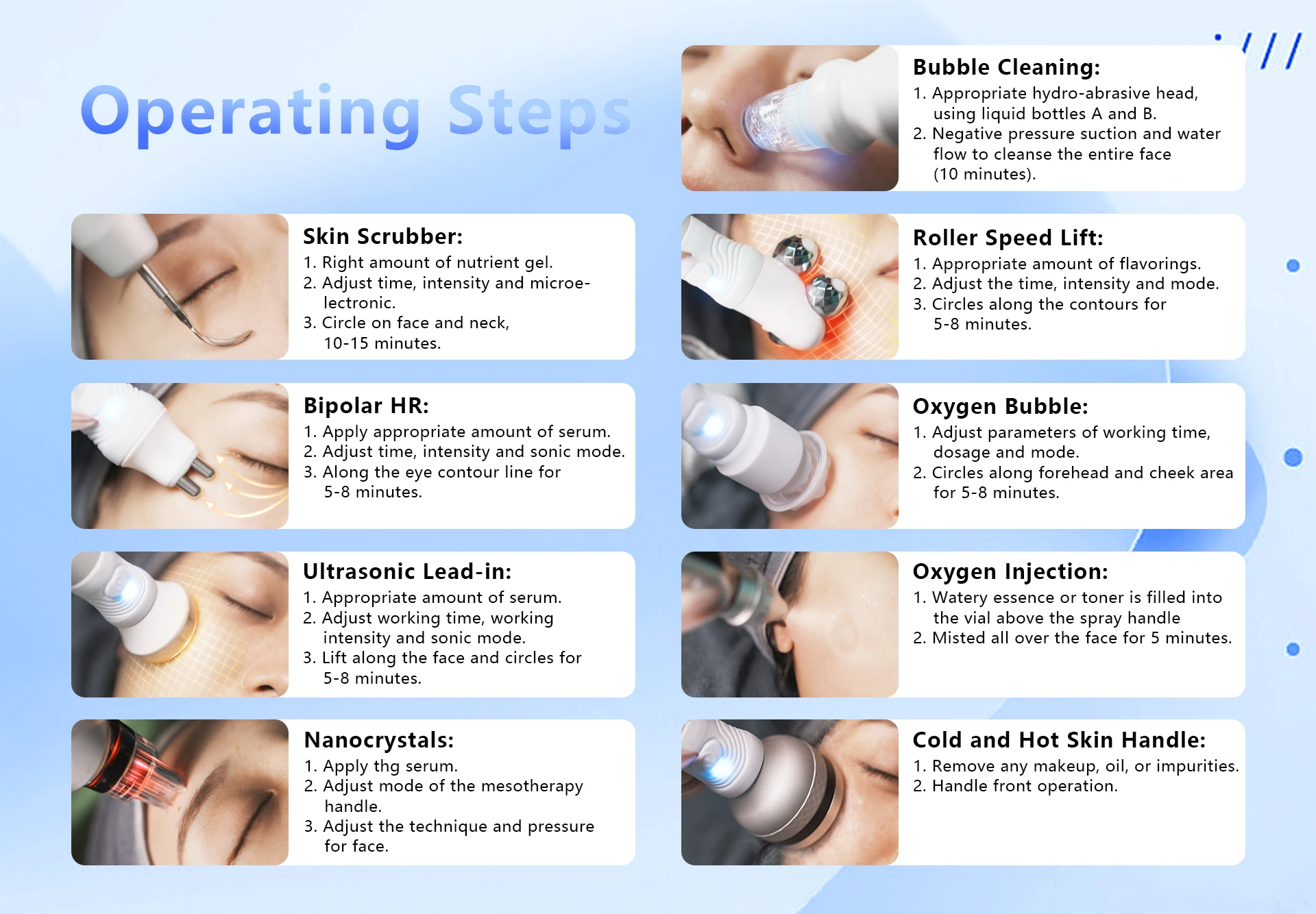 9 в 1 H2O2 кислородный струйный пилинг Салон красоты Гидрооборудование Уход за