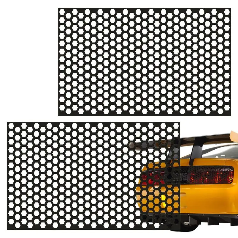 

Taillight Stickers Lamp Honeycomb Stickers Car Rear Tail Universal Tail Light Lamp Cover Film Fit For Most Vehicles