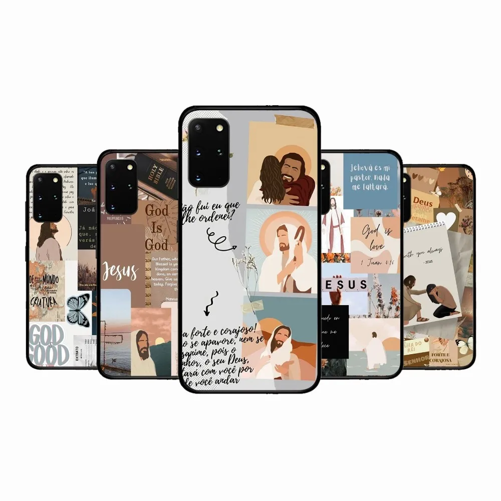 

Faith Christian Religious Jesus Phone Case For Samsung S 9 10 20 21 22 23 30 23plus lite Ultra FE S10lite Fundas