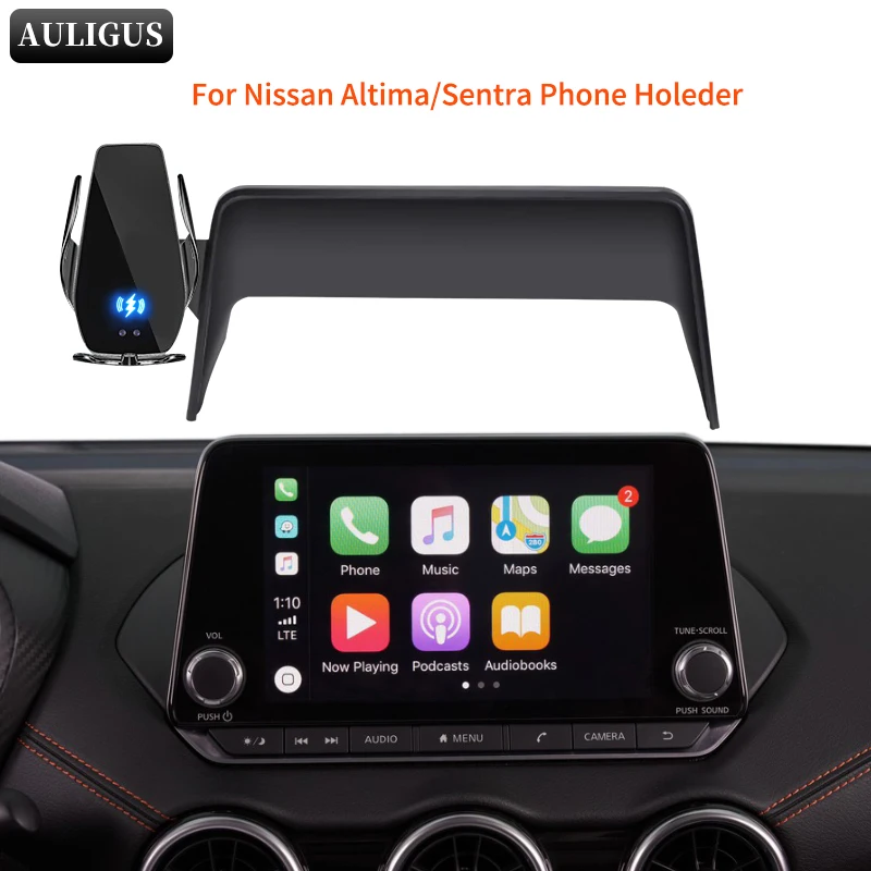 

Гравитационный Автомобильный держатель для телефона для Nissan Altima Sentra, магнитный безопасный держатель для смартфона с сенсорным экраном и беспроводной зарядкой